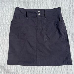 Marmot Grey Pinstripe Mini Hiking Skirt, 4